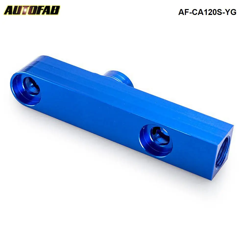 Billet Aluminum Assembly Twin Dual Double 044 fuel pump Outlet manifold For Honda Accord 03-05 AF-CA120S-YG