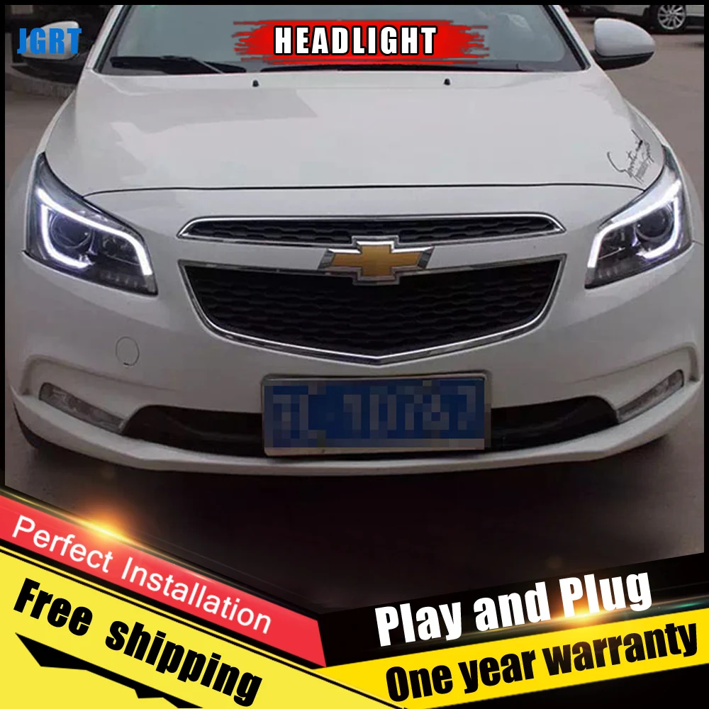 2 шт. автомобильный стиль светодиодный фары для Chevrolet Cruze для Cruze головной лампы светодиодный объектив двойной луч H7 HID Xenon Биксеноновые линзы