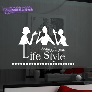

Nail Art Salon Sticker Make Up Spa Decal Beauty Posters Vinyl Wall Decals Decor Mural Nail Beauty Salon Wall Decal