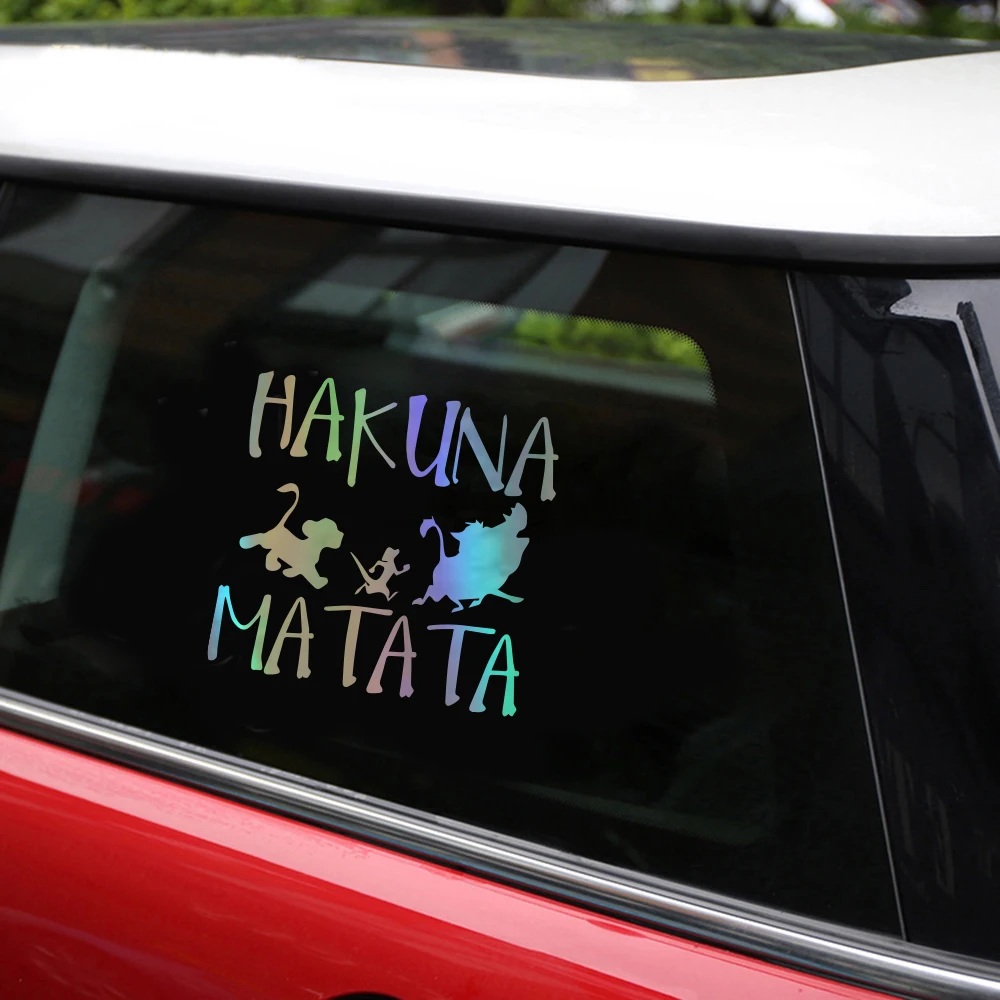 Tangredy HAKUNA MATATA наклейки для автомобиля наклейка на бампер Стайлинг украшения двери
