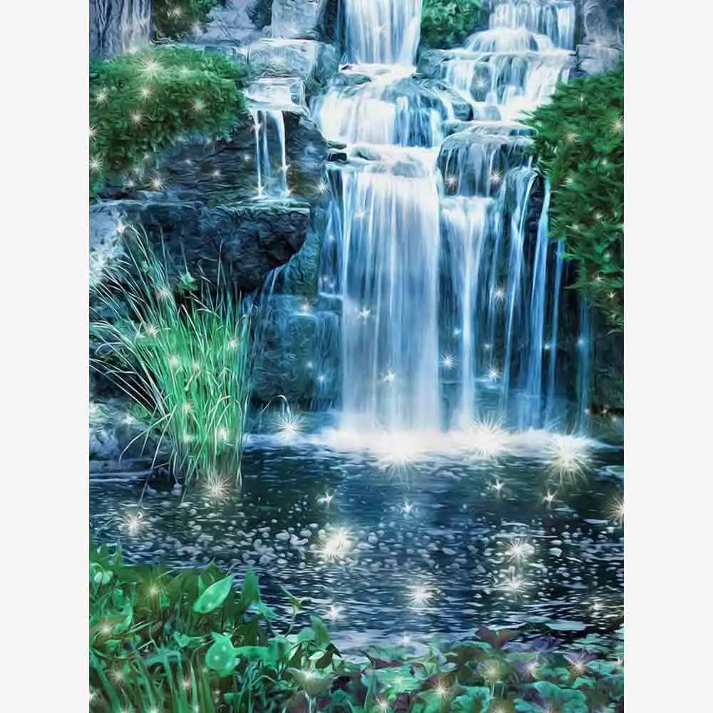 

Diamond Embroidery Scenery Diamond Painting"Waterfall"DIY Cross Stitch diamond picture of rhinestones by numbers home Decor