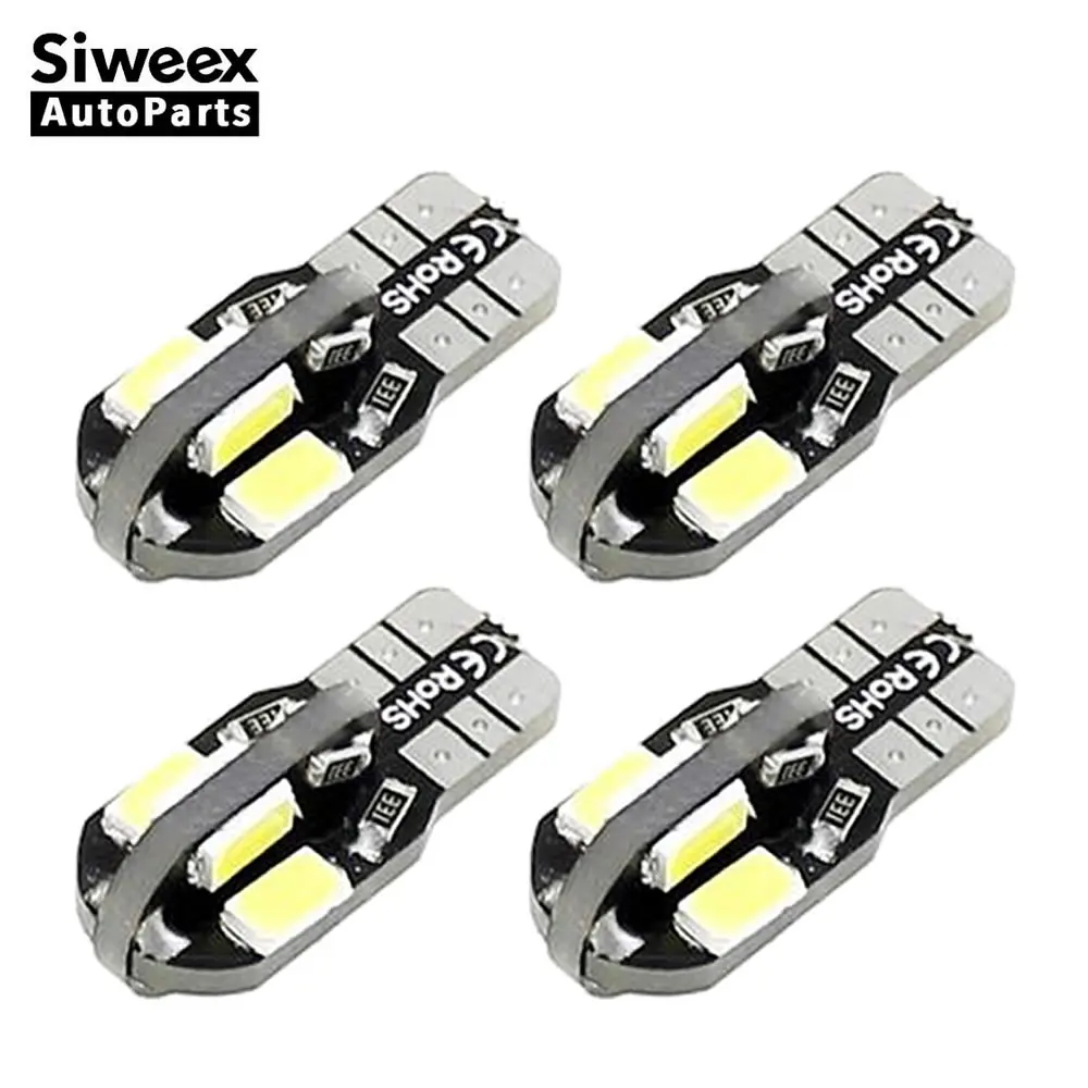 4 шт./лот W5W T10 Автомобильные светодиодные лампы 194 8 SMD 5730 боковые габаритные для
