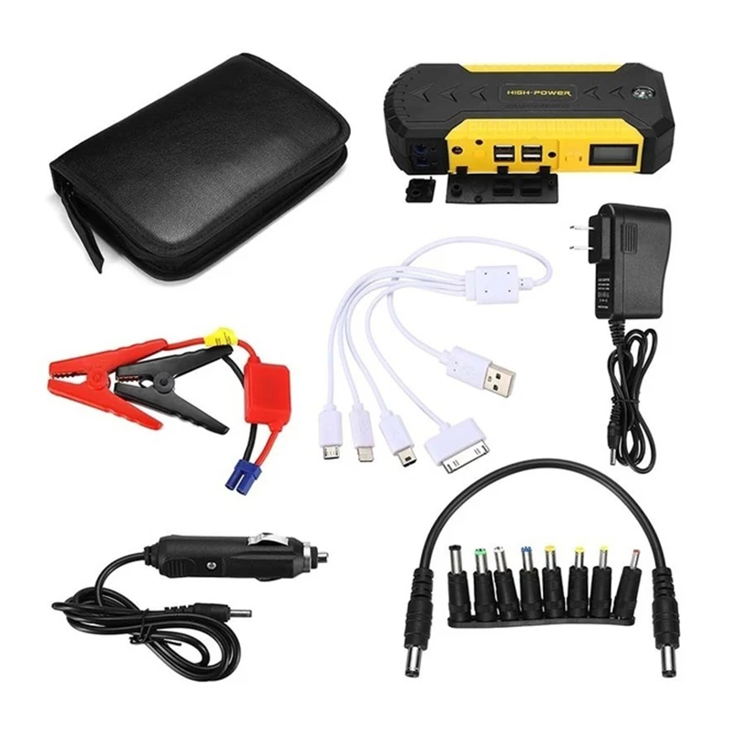 

9000Mah""12V"Outdoor Car Mobile Power Supply Automobile Emergency Battery Car Jump Starter Power Bank Charger For Laptop Phone