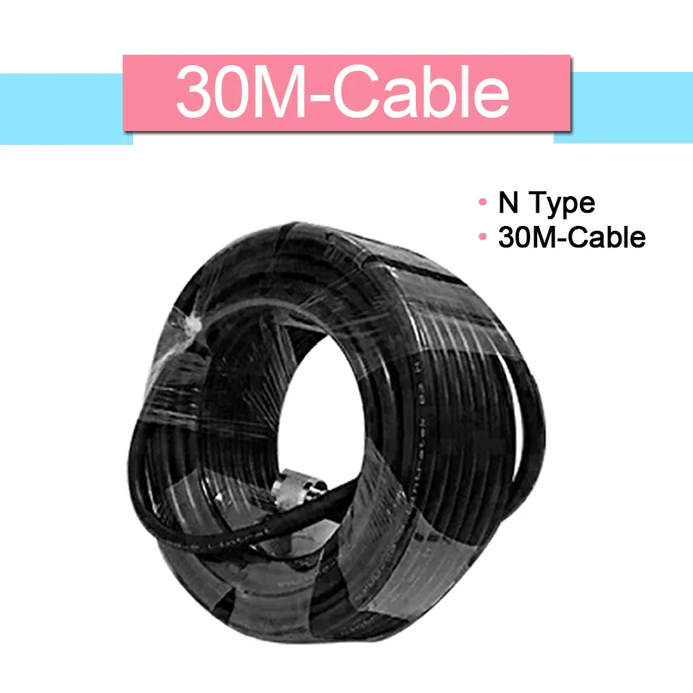RG6 5D 30meters Low Loss Coaxial Cable 50ohm N Male to N Male Connector