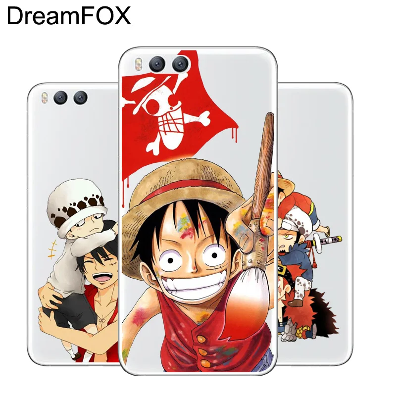 DREAMFOX M119 One Piece Monkey Luffy Soft TPU Silicone Case Cover For Xiaomi Mi Note 2 3 4 5 6 8 SE M5 4C 4S 5C 5S 5X 6X A1 Plus |