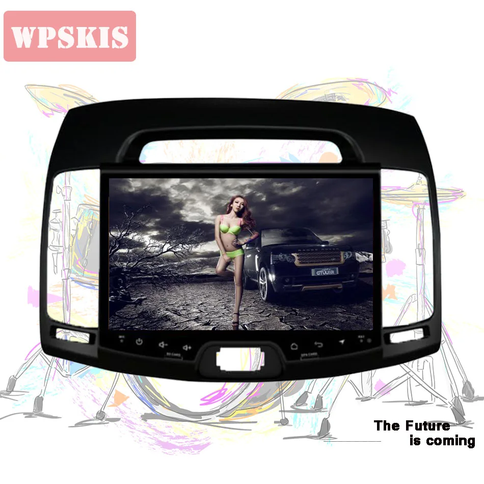 Perfect Octa Core Android 9.0 4GB ram+64GB rom car dvd player for hyundai elantra 2007-2011 multimedia radio gps tape recorder Head Unit 2