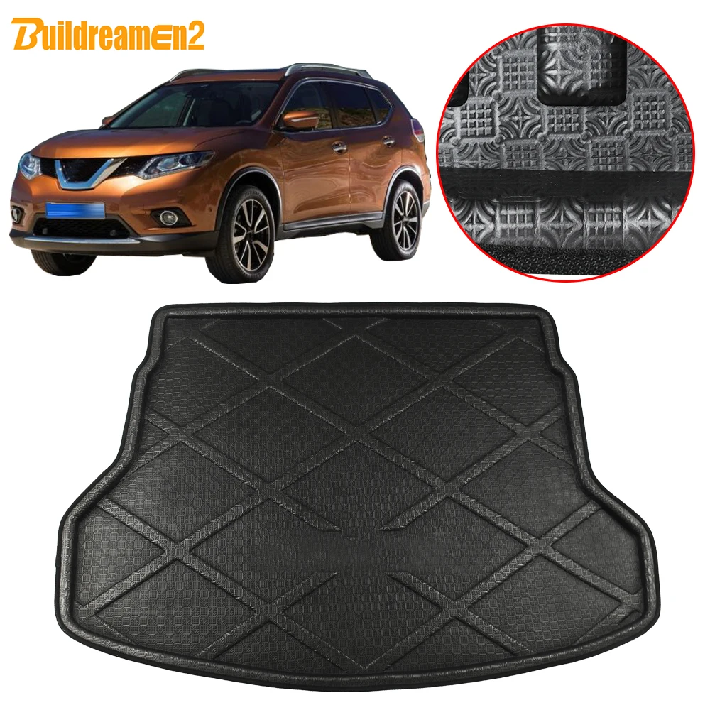 

Buildreamen2 For Nissan X-Trail Rogue T32 Car Rear Trunk Mat Floor Tray Boot Liner Cargo Mud Carpet Pad 2014 2015 2016 2017 2018