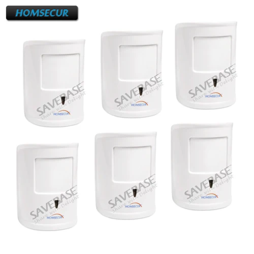 

HOMSECUR 6Pcs A12 Pet-Immune/Friendly PIR Sensor For Our Wireless 433MHz Alarm System