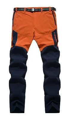 LANBAOSI женские походные брюки легкие быстросохнущие ветрозащитные водонепроницаемые альпинистские треккинговые походные спортивные прогулочные брюки - Цвет: Оранжевый