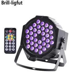 18 W 36 W DMX512 УФ светодиодный свет этапа Авто звук активных ультрафиолетового черный Par света для Рождество проектор DJ бар Вечерние