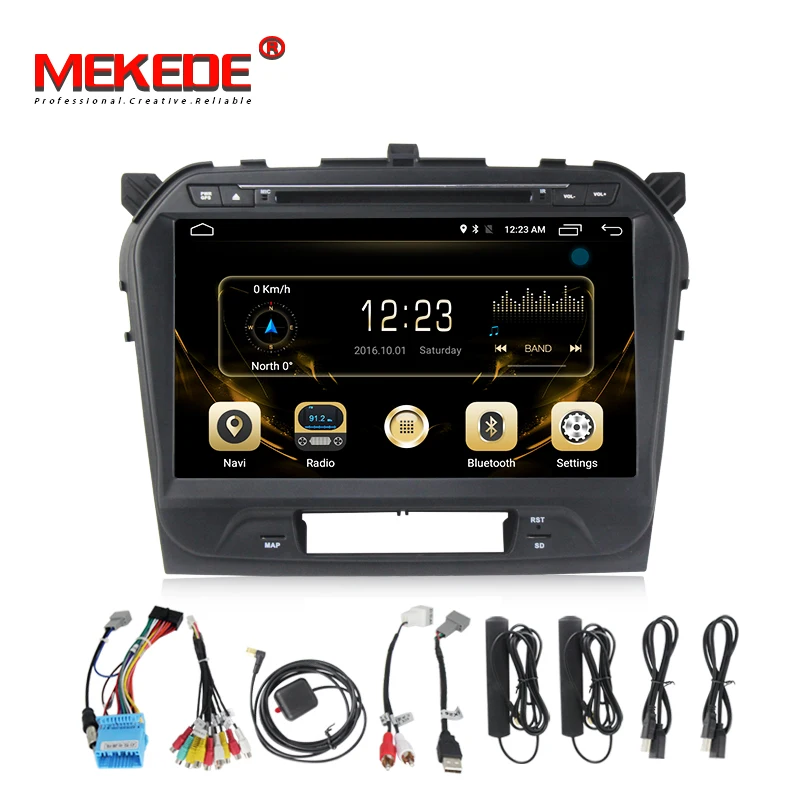 

10.1" 4 Core Android 7.1 2G Car DVD Player For Suzuki Grand Vitara 2015 2016 2017 In Dash 2din 1024*600 GPS Navigation Headunit