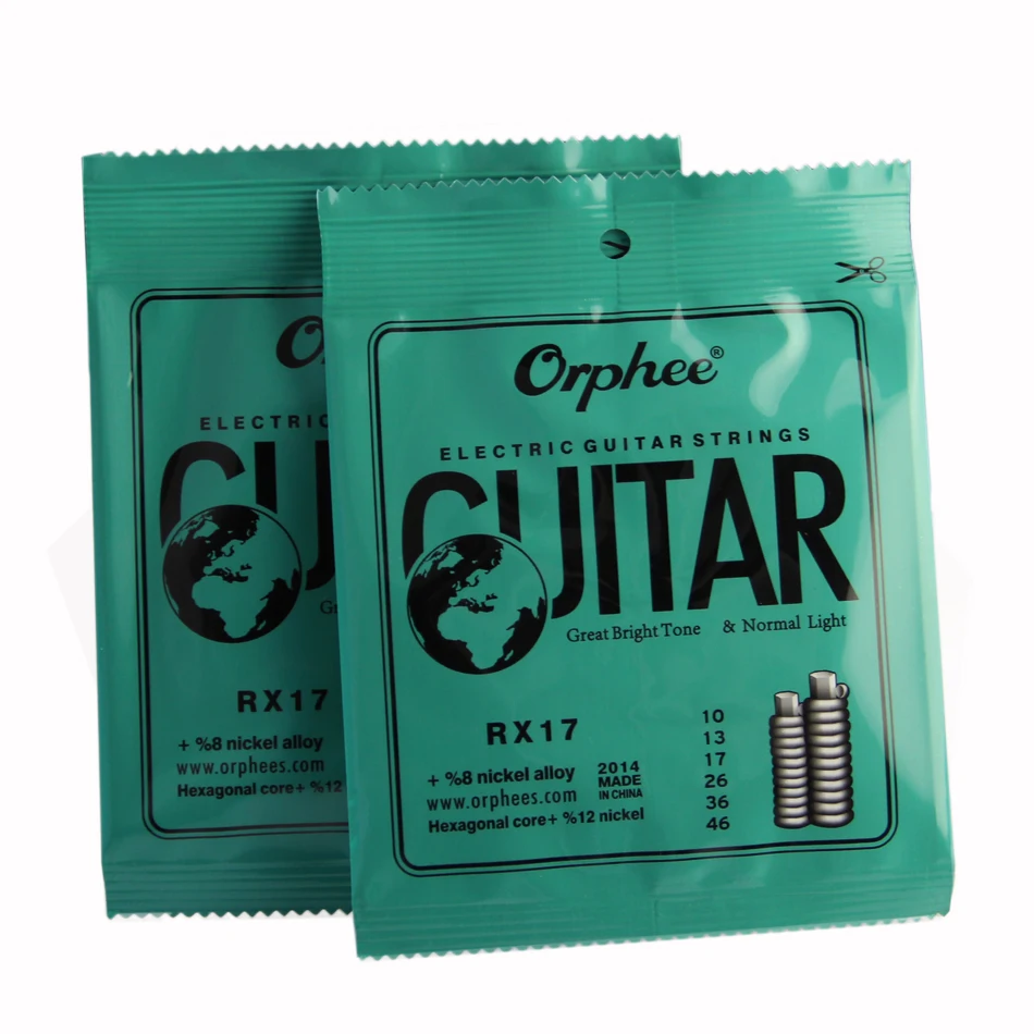 Набор электрогитарных струн Orphee RX17 6 шт. (010 046) нить из никелевого сплава