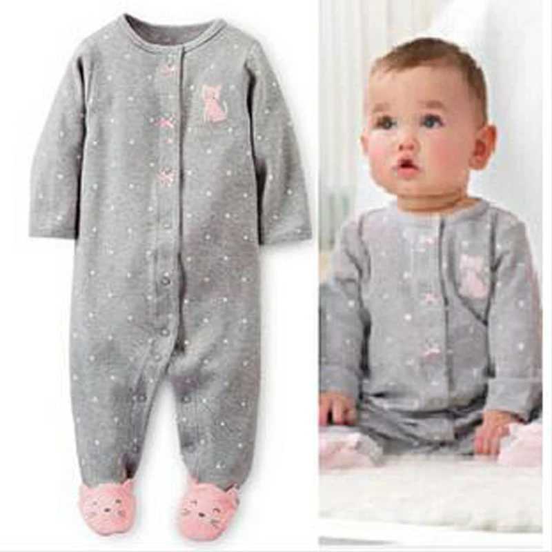 Newly Coming Limited Original Baby Girl Newborn Cotton One piece Snap