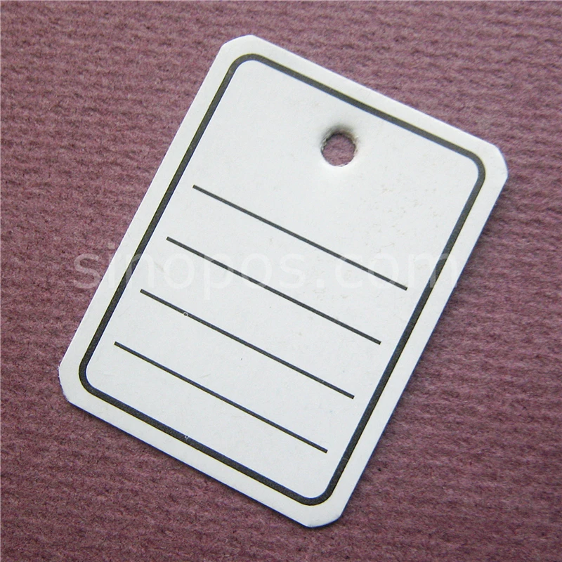 Heavy Cardboard Hang Tags, universal merchandise tag packaging label