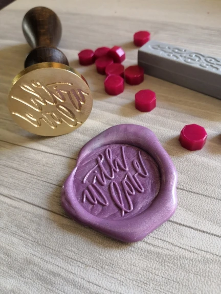 Made with Love wax seal stamp/ Made with heart /wax sealing kit