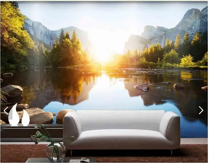 

Custom photo wallpapers 3d TV wallpaper murals Lake scenery contracted setting wall papers for living room decoration