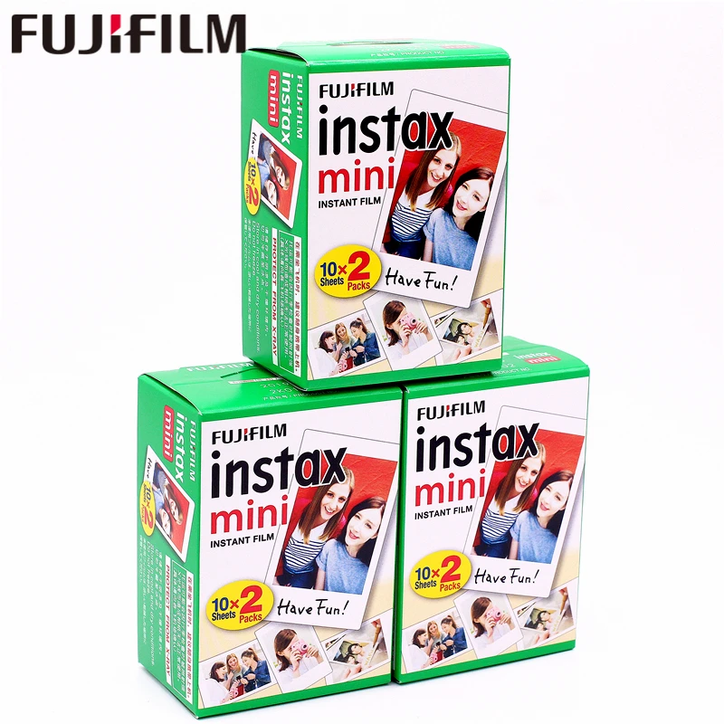 Оригинальная фотобумага Fuji Fujifilm Instax Mini 8 60 шт. с белыми краями для 9 7s 90 25 55