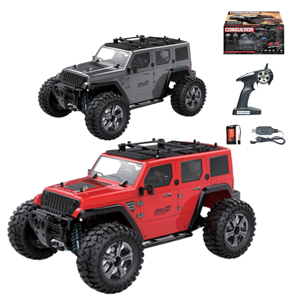 

2019 Uzaktan Kumandali Araba 1/14 Scale High Speed 22km/h 2.4Ghz 4WD Crawler Remote Control Model Car Remote Control Car