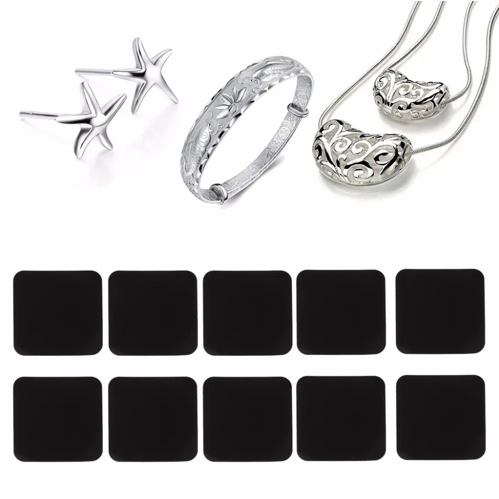 

10Pcs Jewelry Anti-Tarnish Paper Tab Strips for Silverware Jewelry Protection