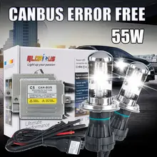 C5 55 Вт CANBUS bi xenon H4 Hid conversion Kit high/low H/L луч фары балласт лампы фар автомобиля