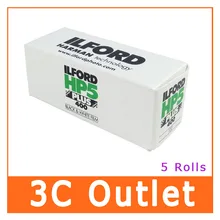 Ilford HP5 Plus черная и белая отрицательная пленка ISO 400, 120 рулонная пленка x 5 рулонов