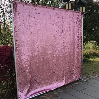 

8ft Rose gold large sequin photo booth backdrop wedding decoration photography backdround