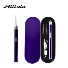 Люминесцентная Ушная ложка детский ушной пинцет с лампой инструмент мягкий силикагель чистящий костюм заряжен и осветлен