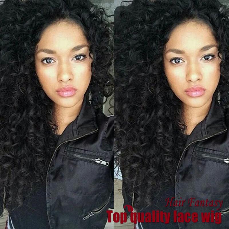 

Top Quality Lace Front Wig Glueless Kniky Curly Wig Synthetic Lace Front Wigs Curly Hair Heat Resistant African American Wig