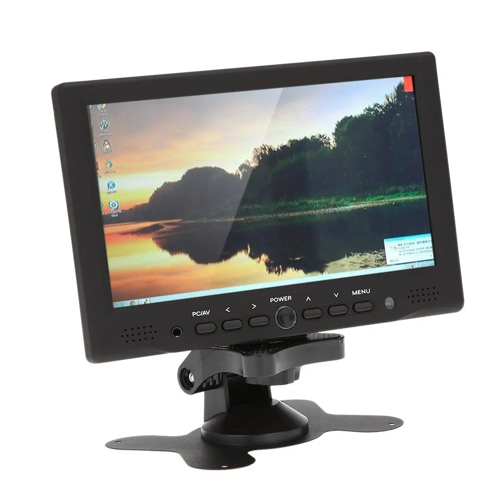 

7 "TFT color monitor LED HD PC / AV HDMI monitor VGA input Receiver with headphone socket PAL / NTSC video displayer