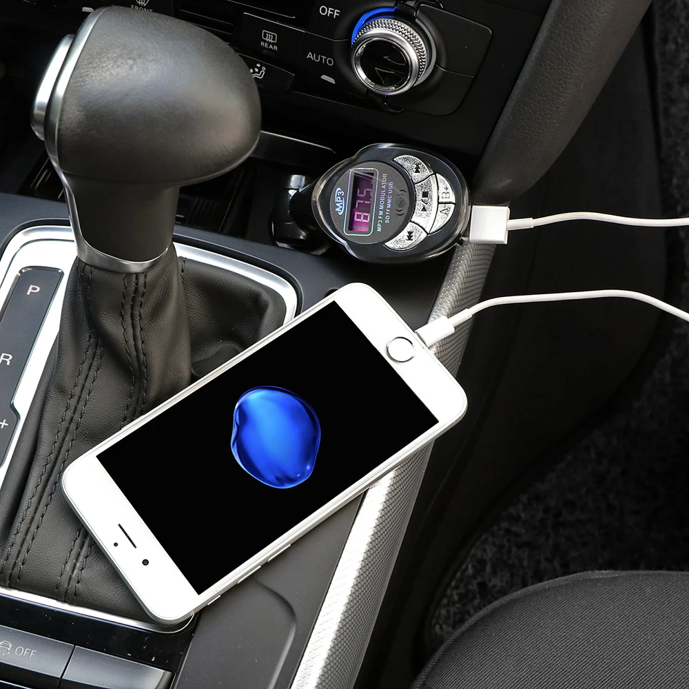 Aozbz Handfree Популярный Автомобильный MP3 плеер беспроводной fm передатчик модулятор USB
