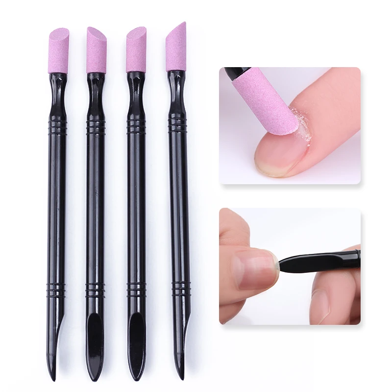

1Pc Quartz Stone Scrub Pen Cuticle Remover Pusher Trimmer Polish Stick Manicure Nail Art Tool