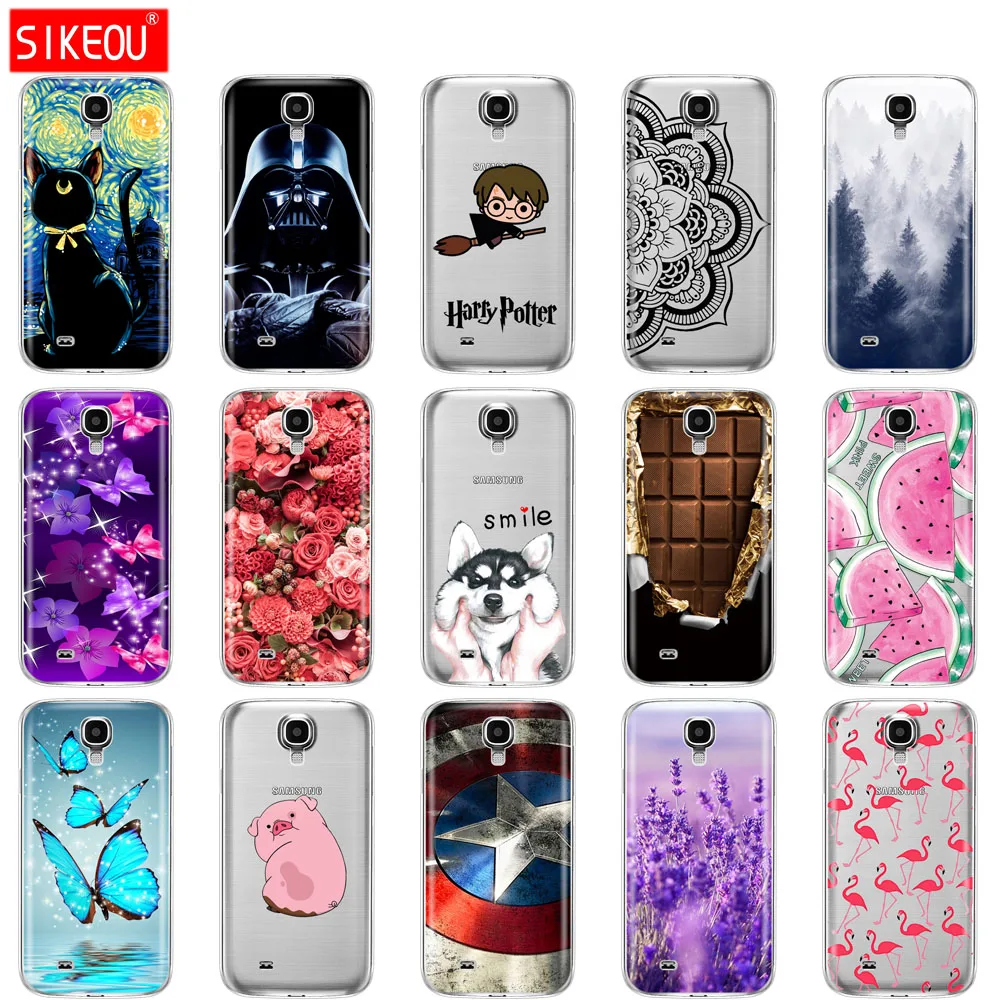 

SIKEOU Silicone Case For Samsung Galaxy S4 i9500 Case Soft TPU Cover For Samsung S4 Phone shell Funda Hoesje Protective For S 4