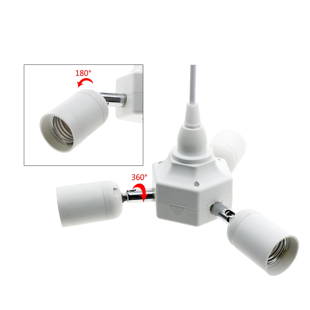 Cena Rosną światła E27 uchwyt lampy konwertery 4 E27 7 E27 podstawa lampy uchwyt do podniósł rosną LED światło żarówki.