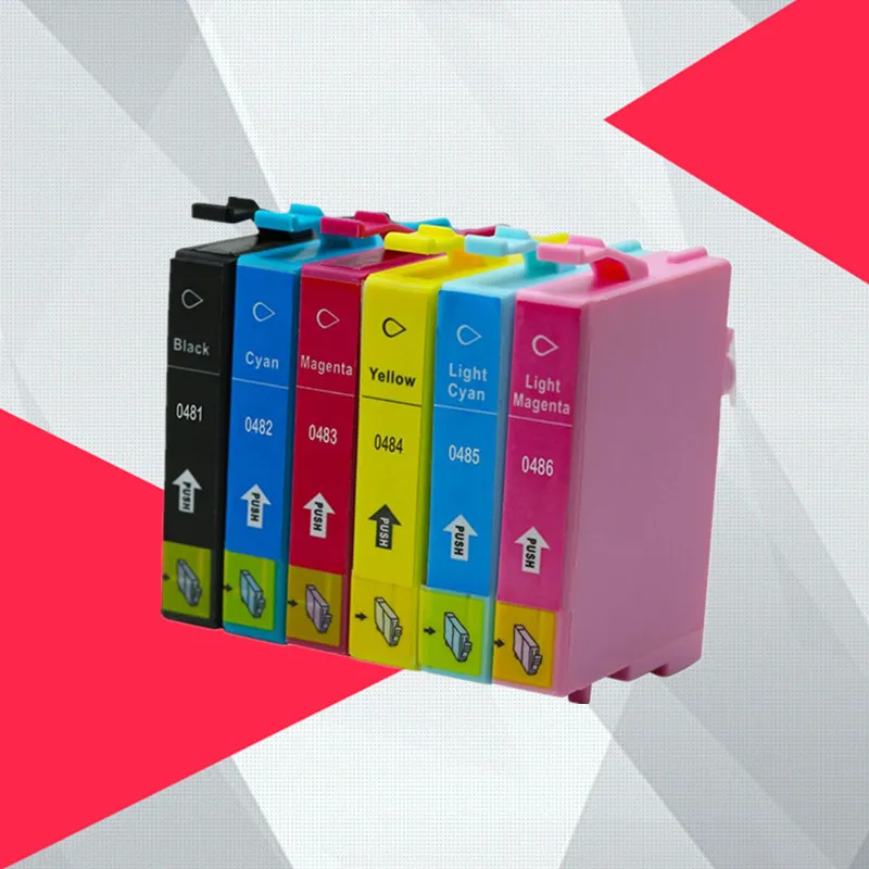 

Картридж T0481 для принтера Epson T0481 - T0486 Stylus Photo R200 R300 R340 R300 R300M R320 RX500 RX600 RX620 RX640