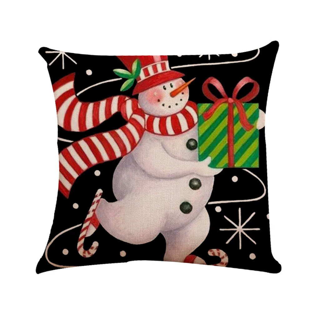 Christmas pillow covers embroidery throw pillow cases for home car Christmas pillow covers embroidery throw pillow cases for home car