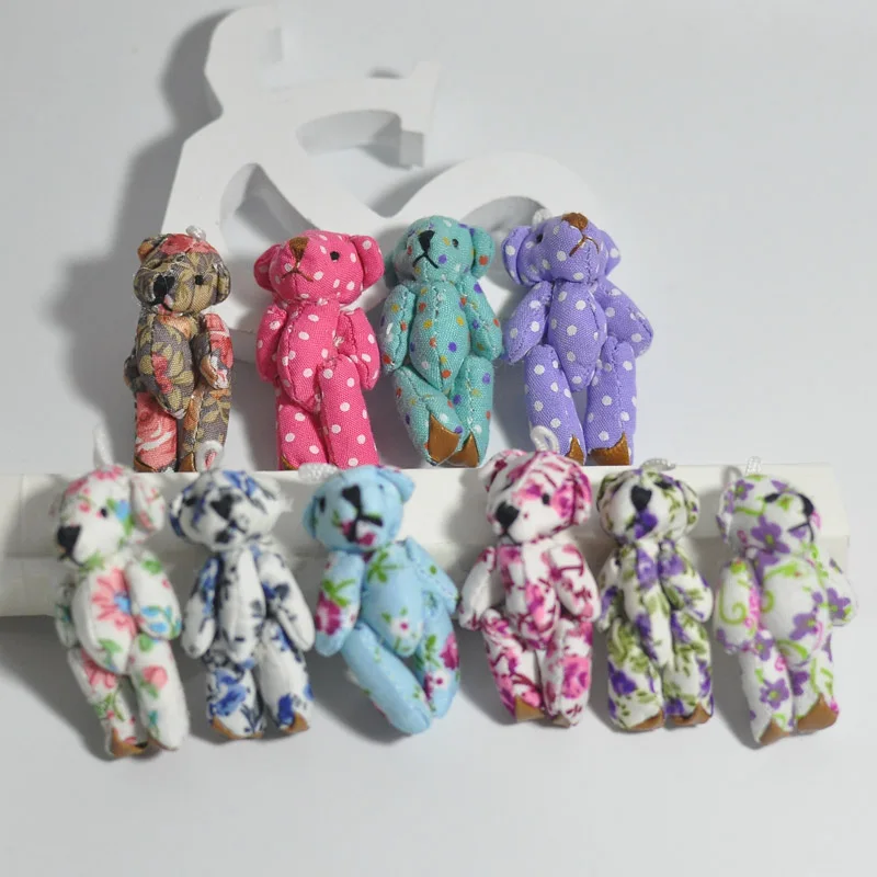 4.5cm dot bear+cloth teddy bear (6)