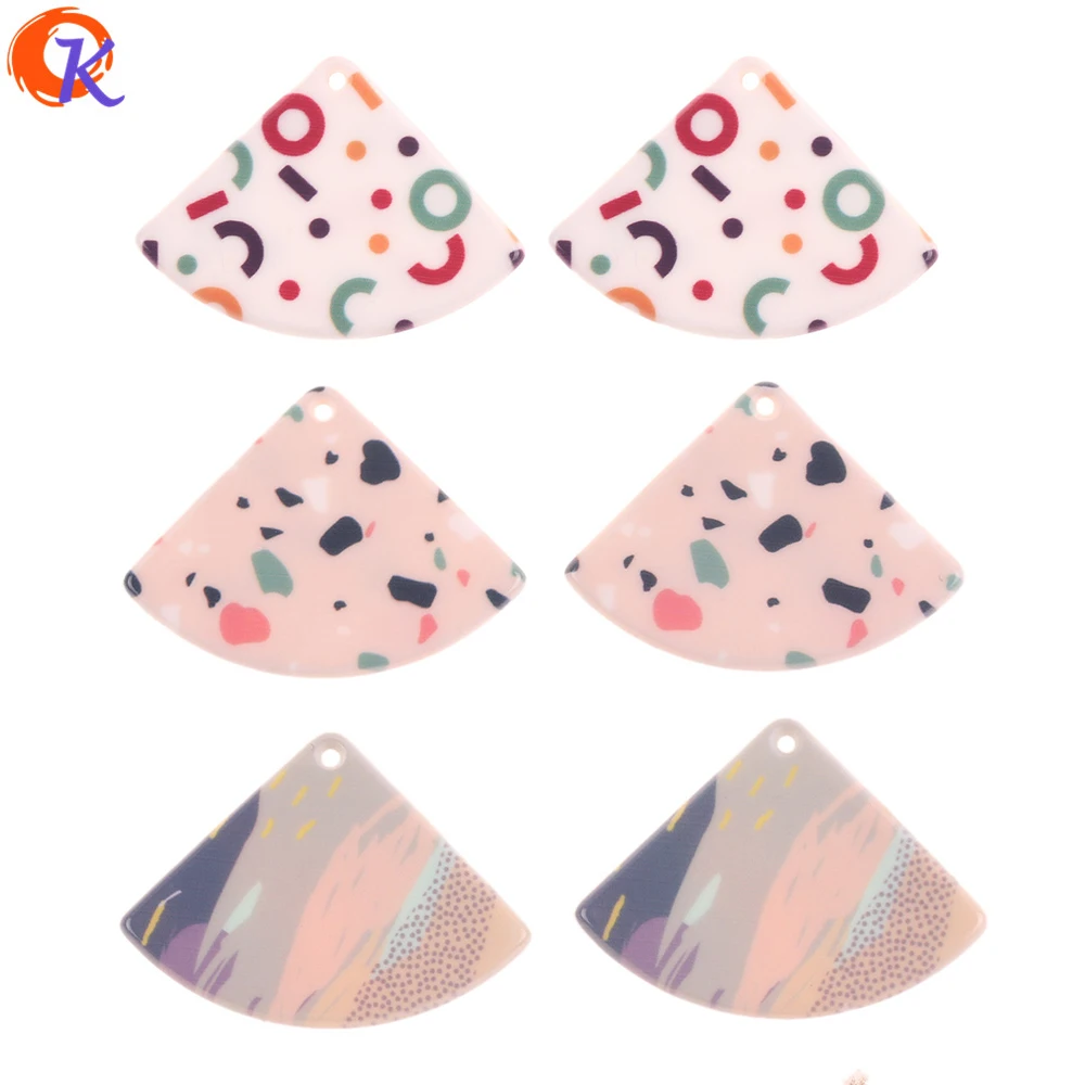 Cordial Design 29*40mm 50Pcs Jewelry Accessories/Earring Part/Sector Shape/Printing Effect/DIY Making/Hand Made/Jewelry Findings | Украшения