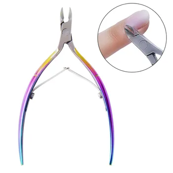 

Biutee Nail Cuticle Cutter Rainbow Nipper Cutter Finger & Toe Dead Skin Remover Clipper Scissor Manicure Nail Art Tool