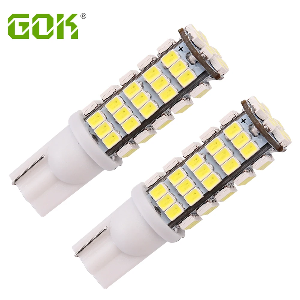 

10pcs New LED Car Auto Bulbs t10 68smd 1206 168 192 W5W led light White T10 68LED SMD Signal Lights Car wedge parking dome light