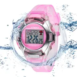 Модные светодио дный Детские светодиодные цифровые часы спортивные детские часы для мальчиков и девочек Наручные часы водостойкие дети