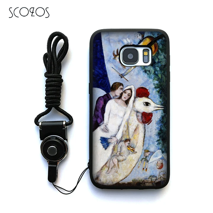 SCOZOS Марк Шагал Мягкий силиконовый чехол для Samsung Galaxy S6 S7 край S8 плюс J3 J5 J7 A3 A5 A7 2016