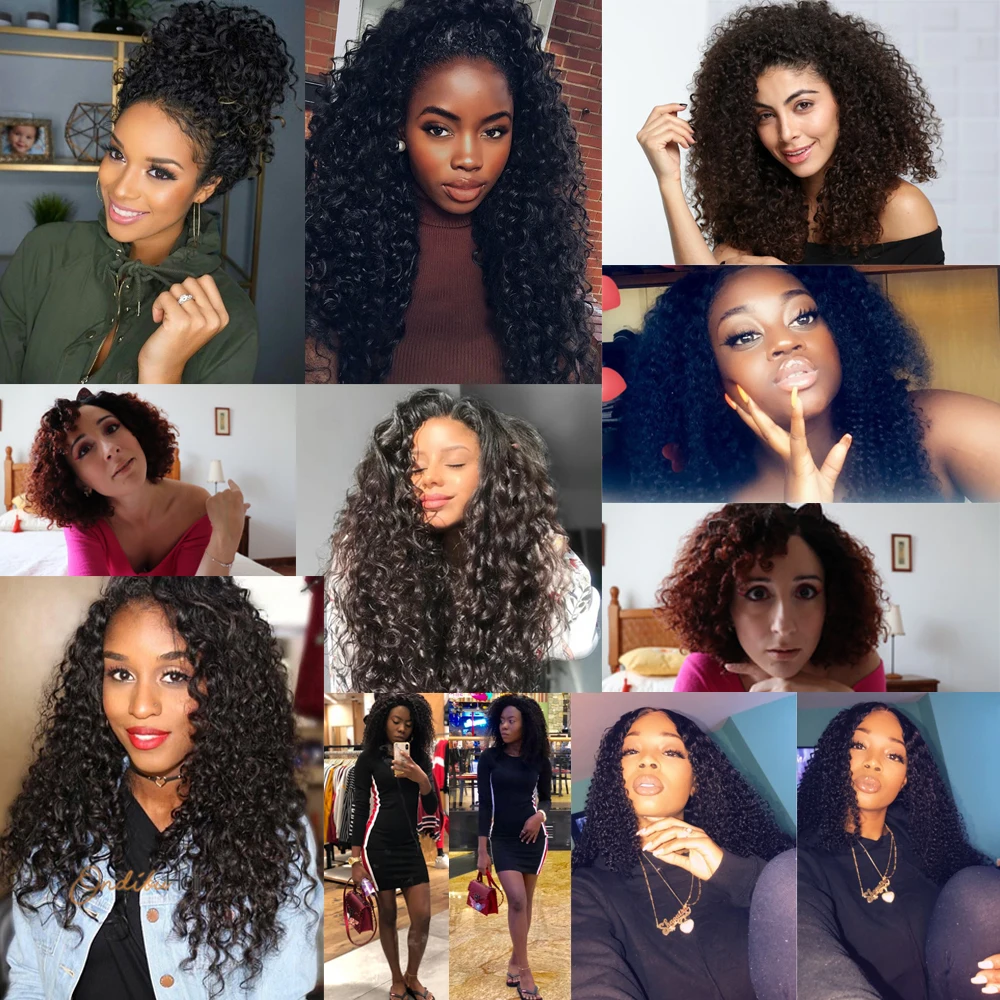 Joedir Hair Brazilian Afro Kinky Curly Human Hair Weave Non Remy Hair Extensions Bundles With Closure 3 4 Bundles With Closure Joedir Hair Brazilian Afro Kinky Curly Human Hair Weave Non Remy Hair Extensions Bundles With Closure 3 4 Bundles With Closure