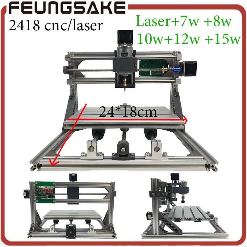 Craftsman Upgraded Version 1610 Pro 3 Axis CNC PCB Milling Machine,GRBL Control
