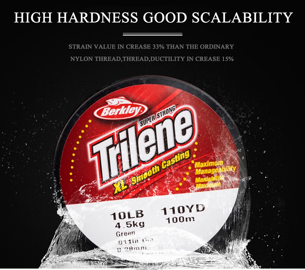 Berkley Trilene XL 100m Fishing Nylon Line - Finish-Tackle