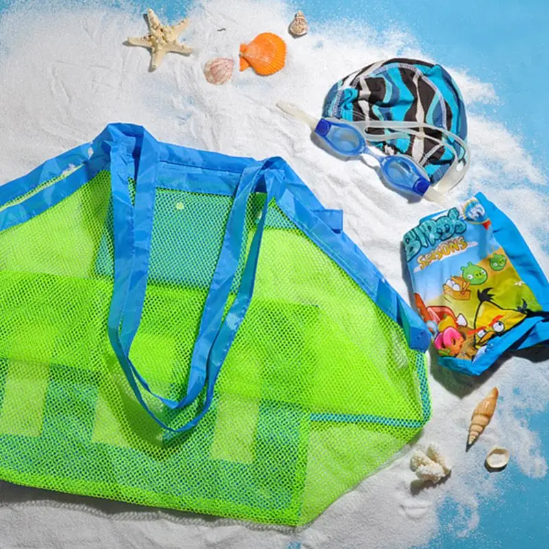 Children Beach Tools Toy Storage Bag Digging Sand Tool Bags Clothes Towel Toys Oversize Portable Pack