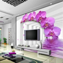 Beibehang גדול ציור בית תפאורה לבן ערוץ מגנוליה מלון רקע מודרני סלון חדר Murales דה Pared(China)