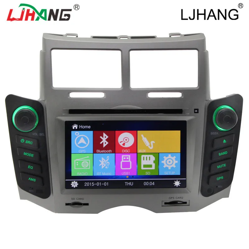 

LJHANG 2 Din Car dvd Player For TOYOTA YARIS 2005 - 2011 GPS Navigation Auto Radio Audio Multimedia 1080P USB headunit stereo FM