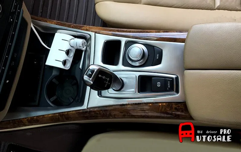 

Stainless Chrome Interior Gear Shift Panel Decorative Trim 1pcs LEFT-hand drive For BMW X6 E71 2008 2009