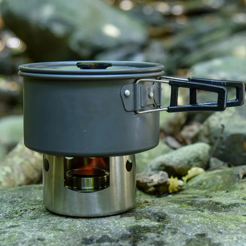 outdoor camping portable windproof stainless steel