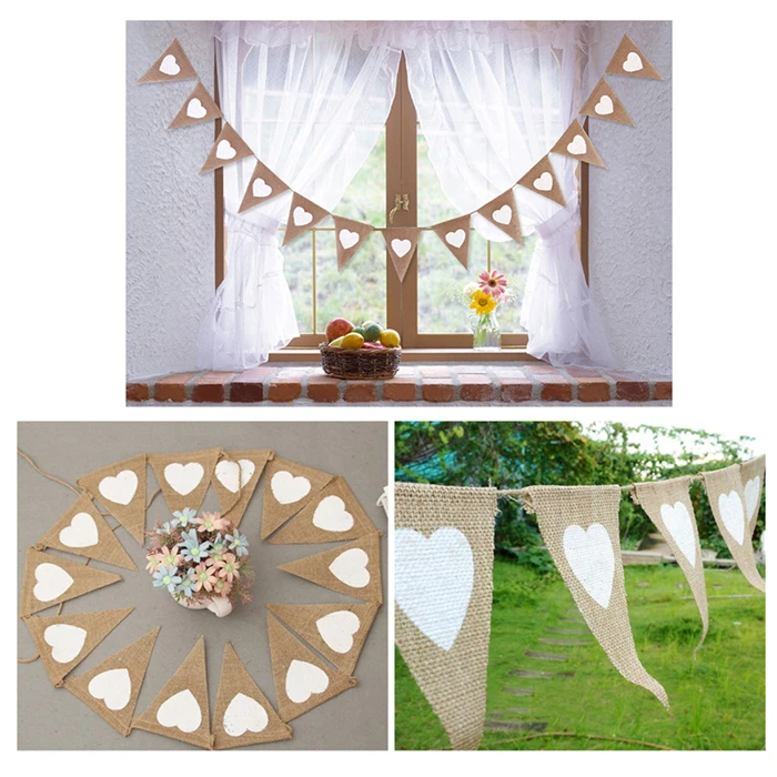 2018-13pcs-Jute-Fabric-Bunting-Banner-white-Heart-Flags-vintage-Wedding-Party-Burlap-Banners-Rustic-wedding (4)